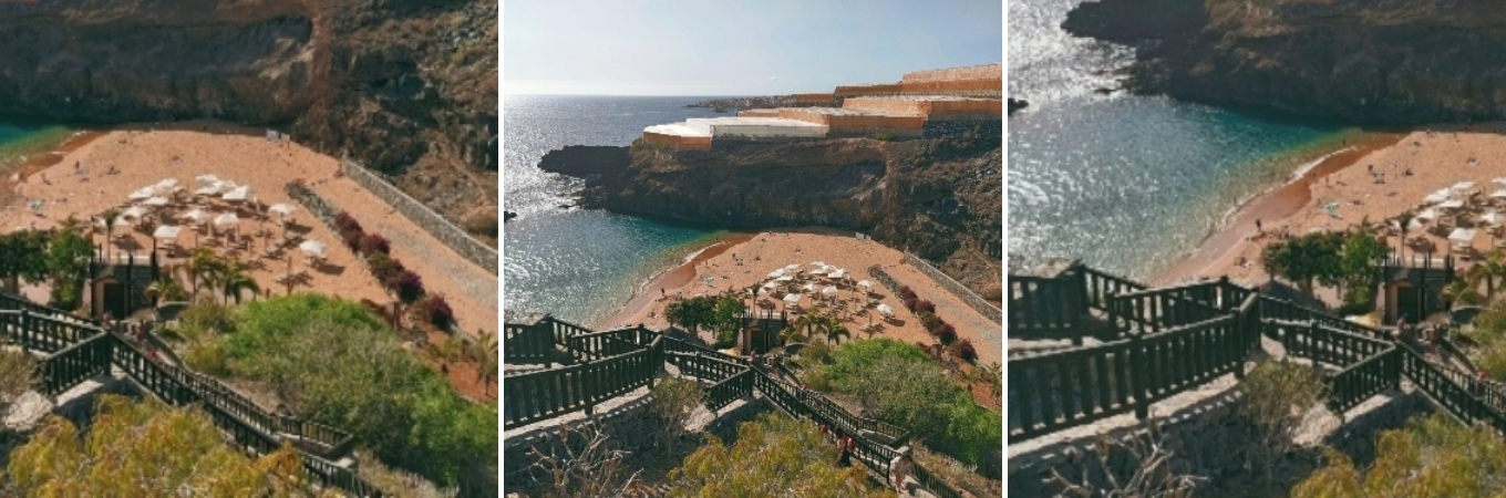 photos illustrant la plage playa abama a tenerife